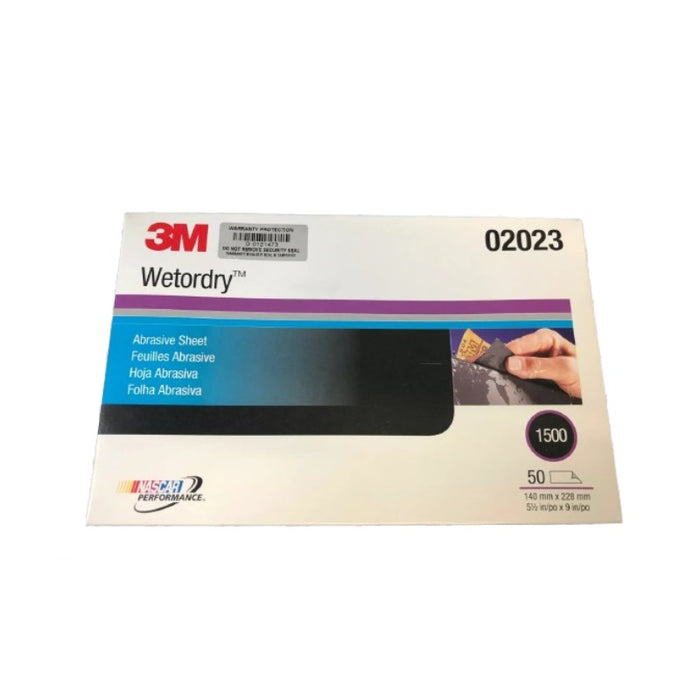 3M 02023 Wetordry Abrasive Sheet P1500, 50 sheet in the box