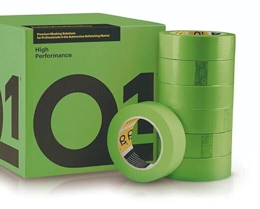 Q1 HIGH PERFORMACE GREEN MASKING TAPE - Box of 20 rolls (2" Inch 48mm x 50m)