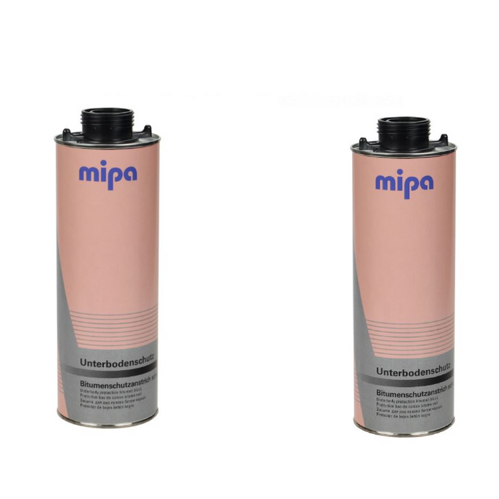 2 X MIPA Black Underbody Schutz Protection Spray Seal - 1L