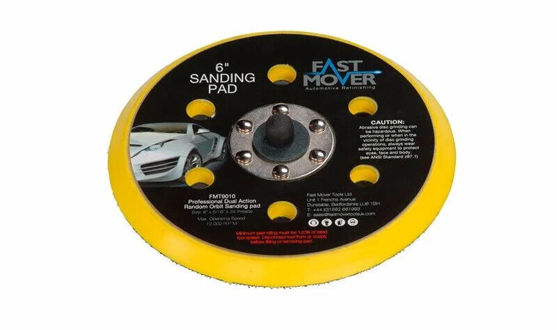 Fast-Mover FMT9010 Backing Pad Hook and Loop 6"/150mm 5/16"