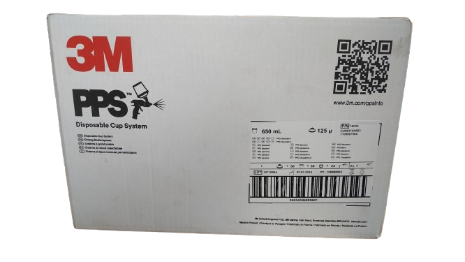 3M PPS Kit 16026 Standard Paint Prep disposable Cup System 650ML 125mu 50PK