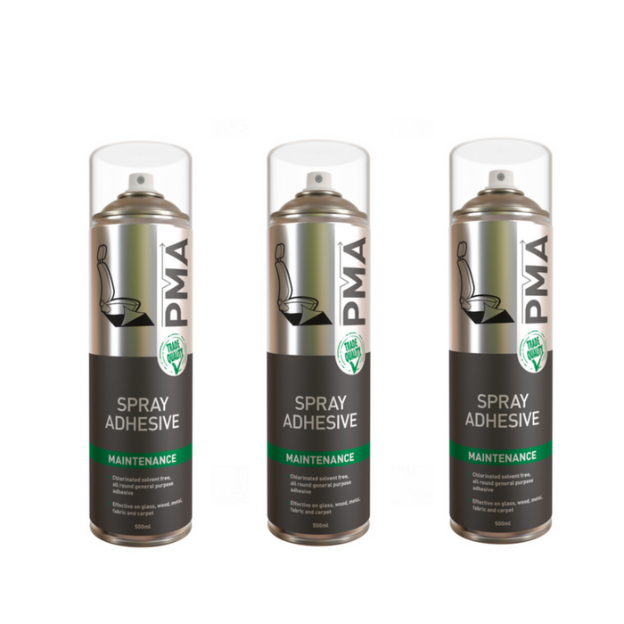 3 x PMA SPRAD Spray Adhesive General Purpose Aerosol Glue 500ml