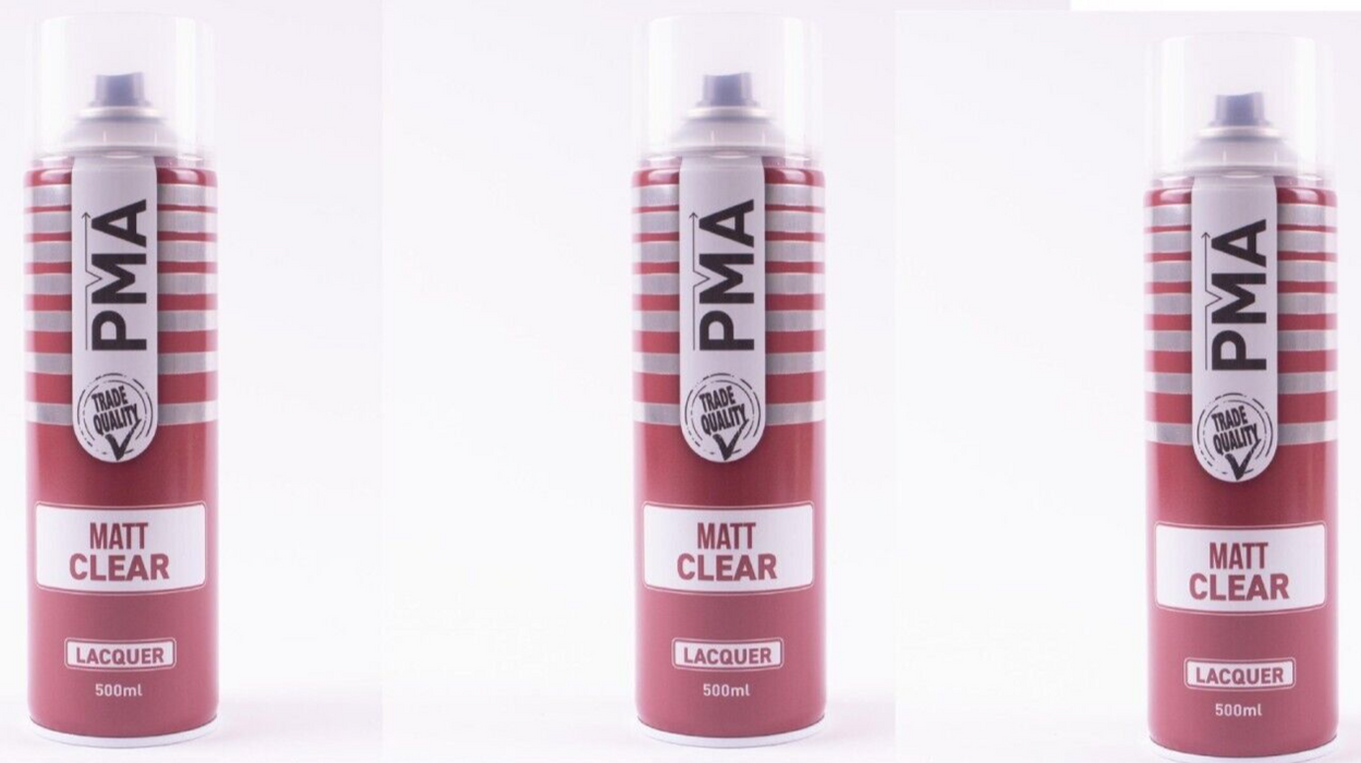 3 X PMA MATT Clear Laquer Primer 500ml