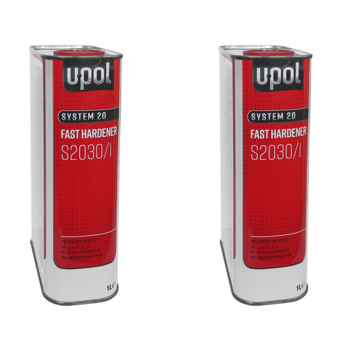 2 x UPOL S2030/1 2K FAST HARDENER ACTIVATOR 1L