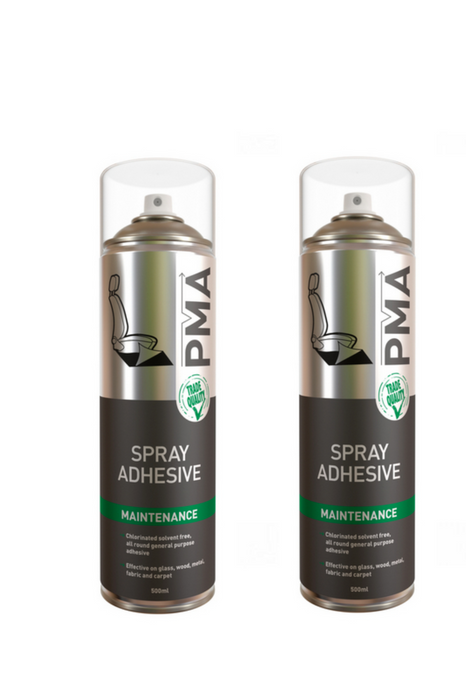 2 x PMA SPRAD Spray Adhesive General Purpose Aerosol Glue 500ml