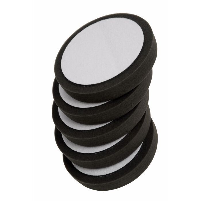 Fast-mover Soft Black Hook & Loop Polishing Pad 150mm x 30mm, Pack Of 5