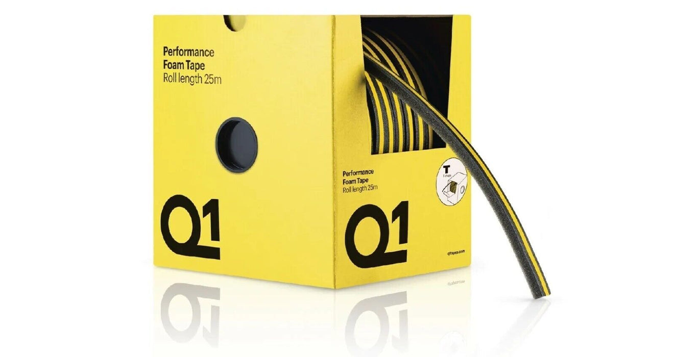 Q1 PREMIUM PERFORMANCE T-SHAPE MASKING FOAM TAPE 25M
