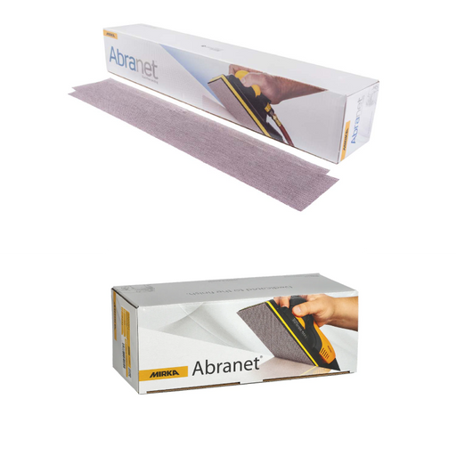 Mirka Abranet Sanding Strips 70 x 420mm Long Bed Abrasive Papers Hook Loop GRIP