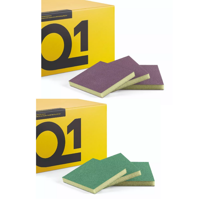 Q1 Double Sided Micro-Fine & Super Fine Sanding Sponges ( PACK OF 50 )