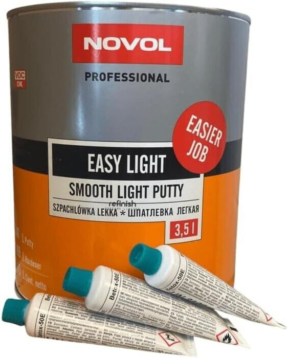 NOVOL Professional Easy light Smooth Light Putty Body Filler Car Finishing 3.5L