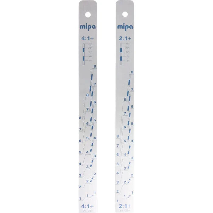 2 x Mipa Double-Sided Aluminium Paint Mixing Stick 2:1 /4:1 Ratio
