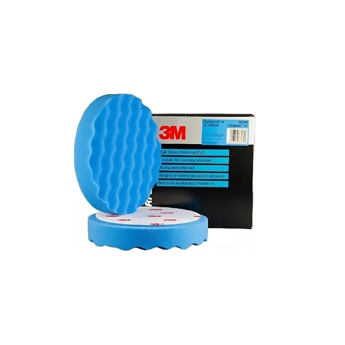 3M 50388 Perfect-It III Blue Polishing Pad High Gloss Finishing 150mm 2 PK