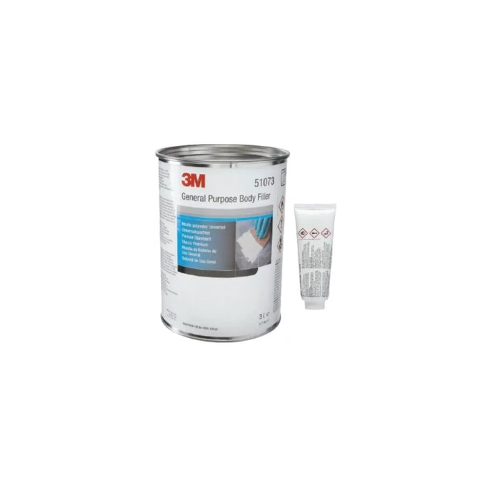 3M 51073 GENERAL PURPOSE BODY FILLER 3LITRE WITH HARDENER PREMIUM CAR PRODUCT