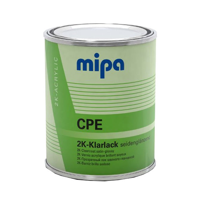 MIPA CPE 2K ACRYLIC KLARLACK 2-1 SATIN CLEARCOAT LACQUER 1LTR