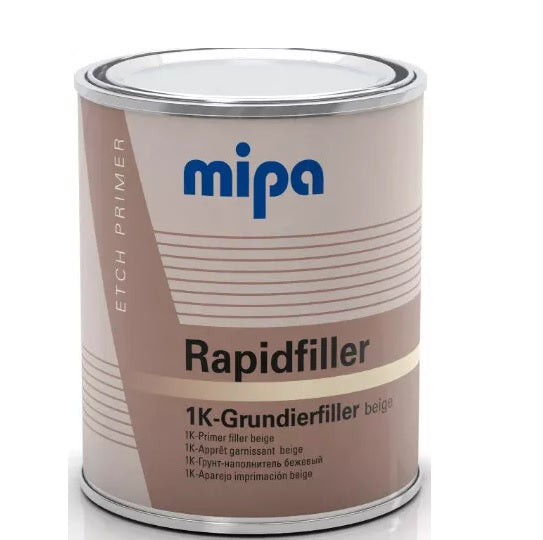 MIPA BEIGE Rapidfiller 1k Self Etching Etch Filler Primer 1L Rapid Filler