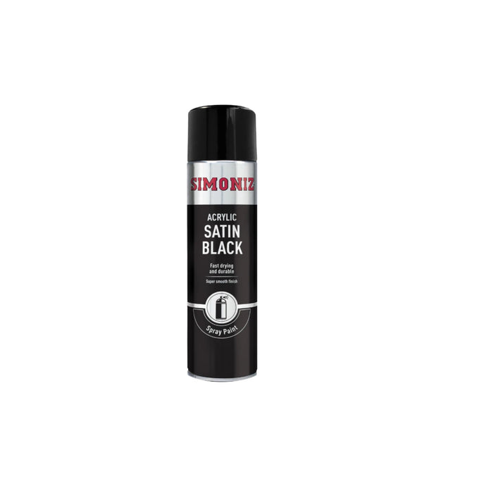 Simoniz SIMP16D 500ml Acrylic Car Paint - Satin Black