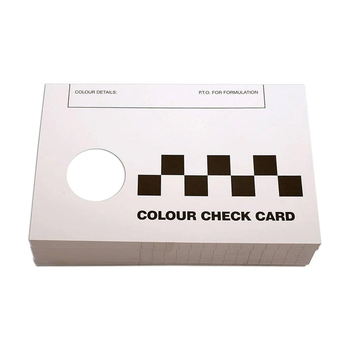 100 x Metal Paint Spray Out Cards For Colour Check/Matching Aluminium