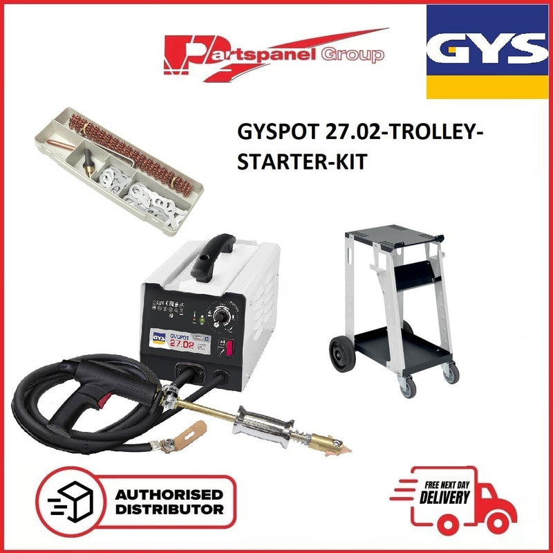 GYS GYSPOT 27.02 DENT PULLER REPAIR KIT WITH TROLLEY AND STARTER KIT