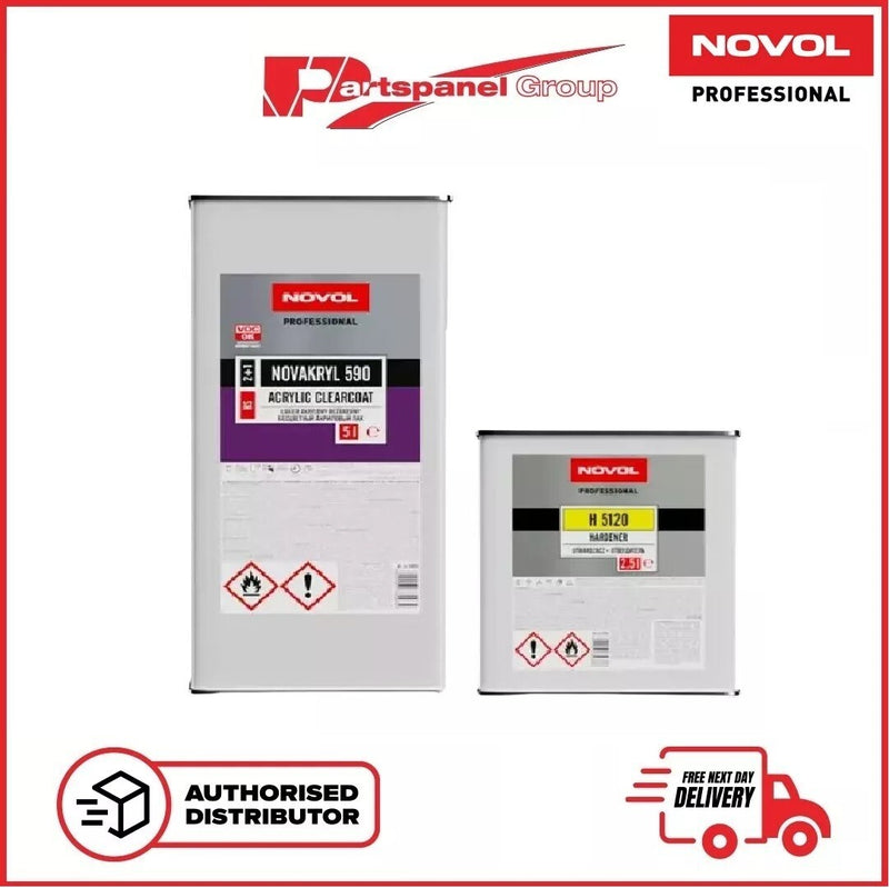 NOVOL NOVAKRYL 590 HS LACQUER 5L + H5120 FAST HARDENER 2.5L KIT