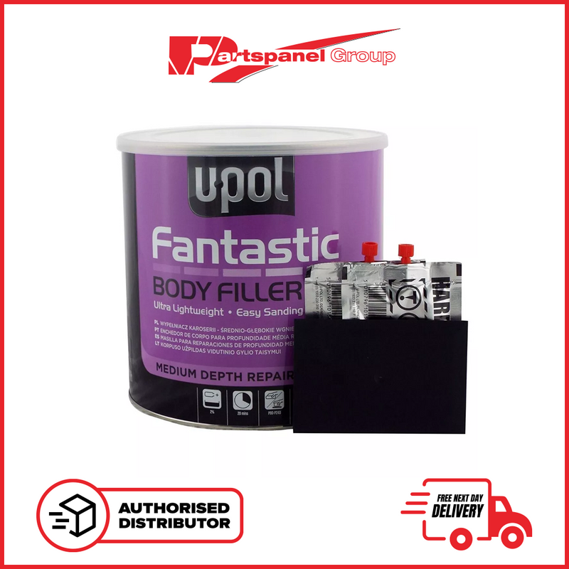 U-pol Fantastic Ultra Lightweight Body Filler with BPO HARDENER & SPREADER