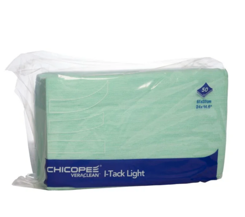 I-Tack Light PK50 Chicopee water based tack rags Bodyshop  Rags 61 X 37 cm