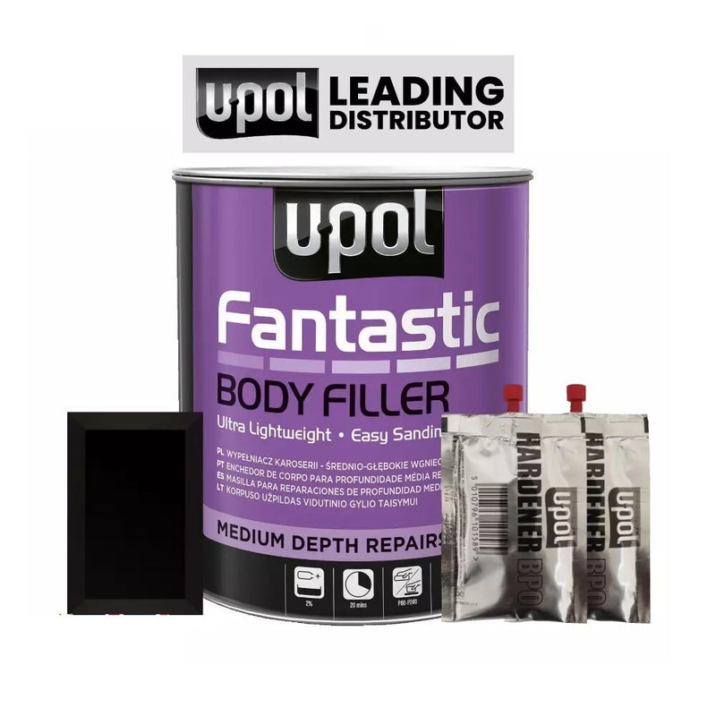 U-pol Fantastic Ultra Lightweight Body Filler with BPO HARDENER & SPREADER 4 CAN