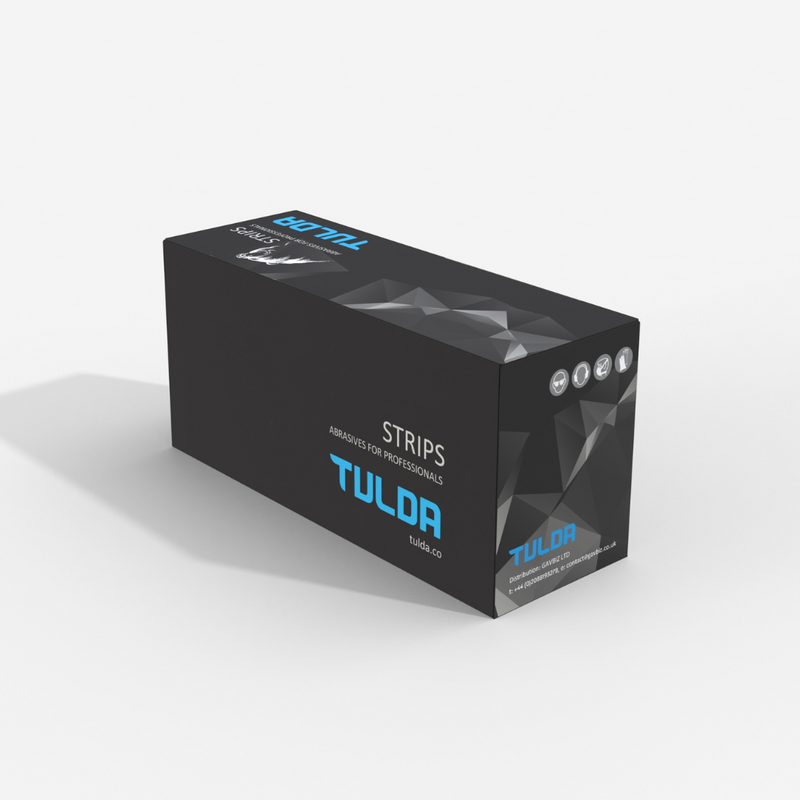 TULDA 70MM X 198MM (8H) SANDING PAPER STRIPS PACK OF 50 - P80