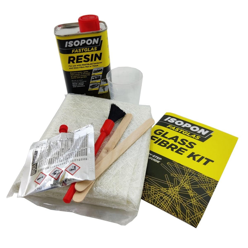 U-Pol Davids Fastglas Glass Large Fibre Kit Car Repair  Isopon Fastglass Resin
