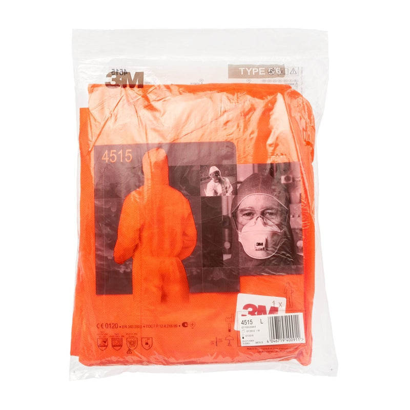 3M™ Protective Coveralls 4515  - Orange - Sizes S/M/L/XL/XXL
