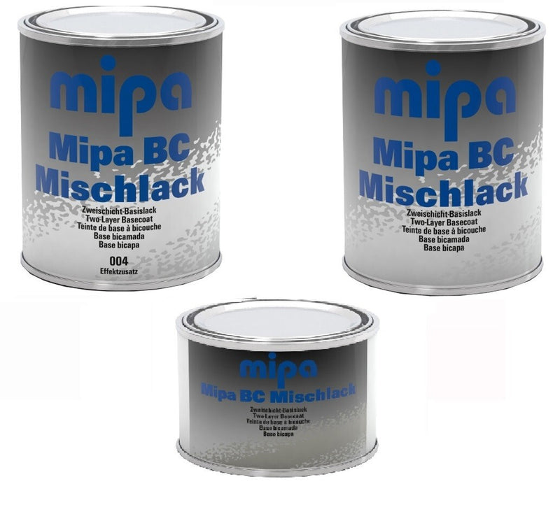 Mipa BC Basecoat - Solvent Based Paint Mixing Tinters 500ml,1lt & 3lt 000 - X090
