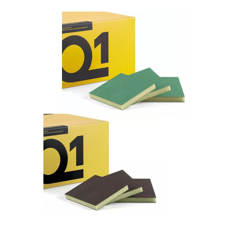 Q1  Double Sided Super Fine & Fine Sanding Sponges ( PACK OF 50 )