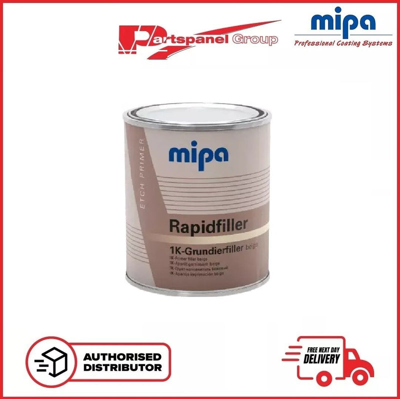 MIPA BEIGE Rapidfiller 1k Self Etching Etch Filler Primer 1L Rapid Filler