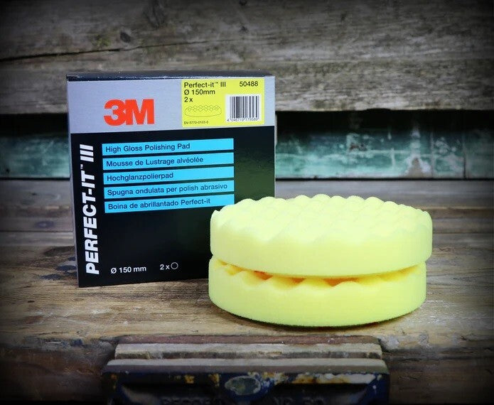 3M Perfect-it III Polishing Pad Yellow, 50488 - for Extra Fine Compound 2 Pad PK