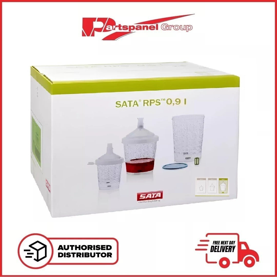 Sata Spray Gun RPS Cups 0.9 litre. — Partspanel Group Ltd