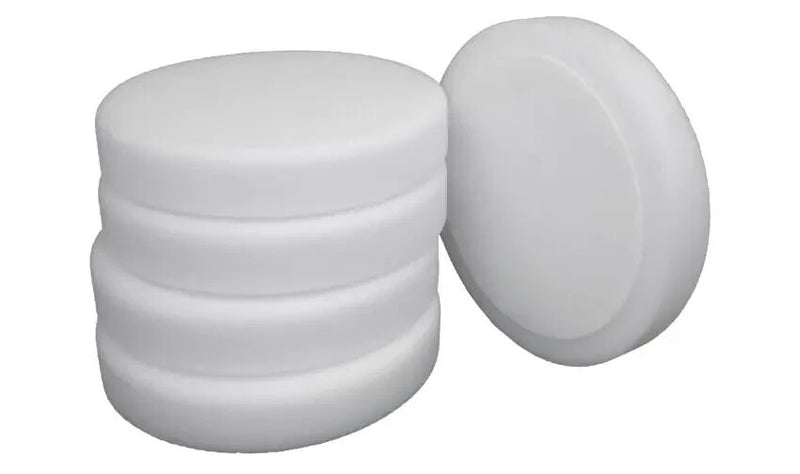 FAST-MOVER Hook & Loop HARD COMPOUNDING PAD 150 x 30mm White Foam, pack of 5