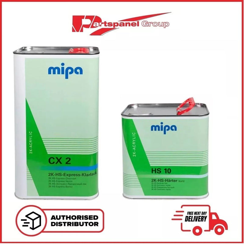 MIPA CX2 HS EXPRESS CLEARCOAT WITH HS10 FAST HARDENER 7.5L KIT