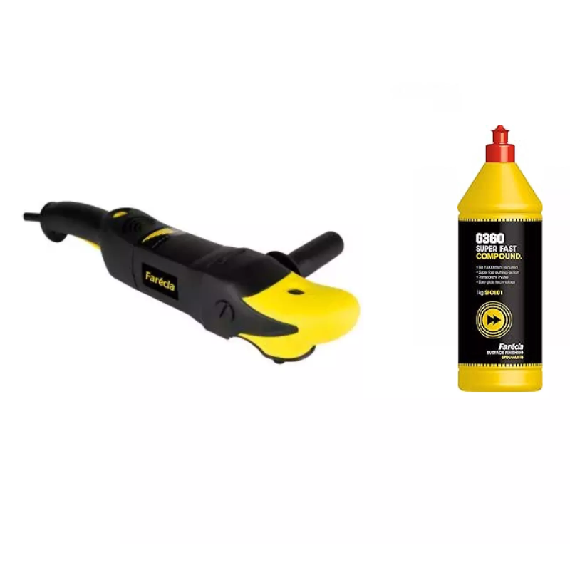 Farecla GPT003 G-PLUS 150mm Rotary Machine + G360 SUPER FAST Compound 1Kg