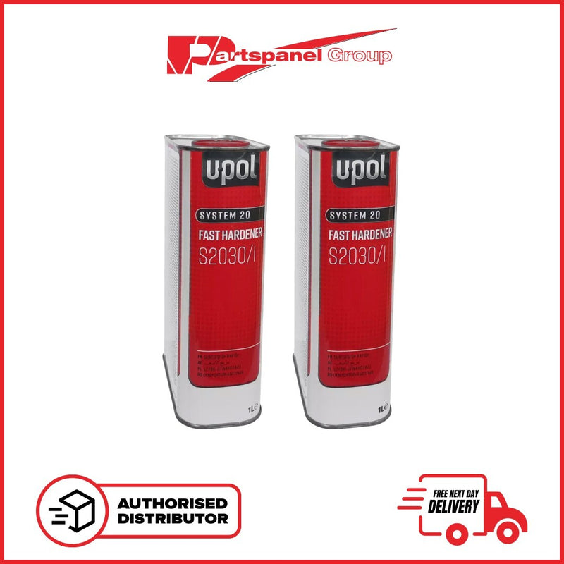 2 x UPOL S2030/1 2K FAST HARDENER ACTIVATOR  1L