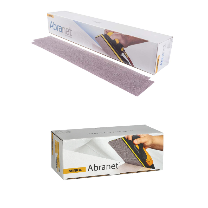 Mirka Abranet Sanding Strips 70 x 420mm Long Bed Abrasive Papers Hook Loop GRIP