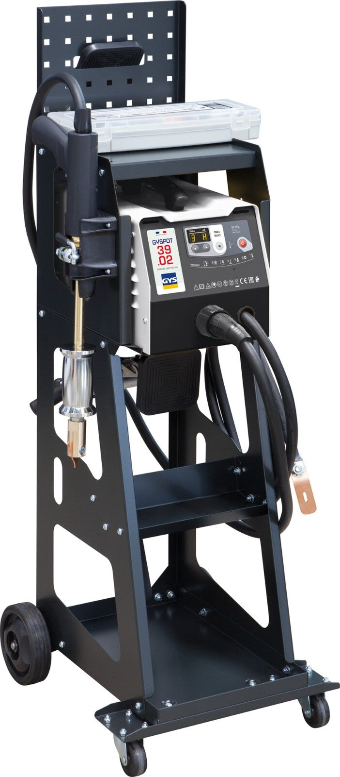 GYSPOT  39.02 Dent Pulling Kit with Pulling Arm, Trolley & Manu-liner