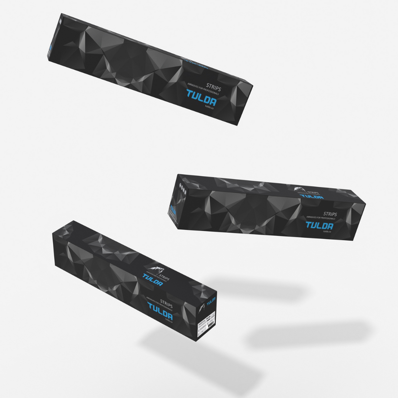 TULDA 70MM X 420MM (14H) SANDING PAPER STRIPS PACK OF 50 - P240