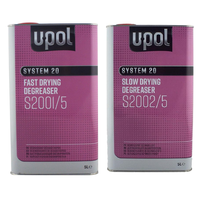 2 X U-pol 5 Litre Panel Wipe Fast && Slow  Degreaser (S2002/5) && (S2001/5)