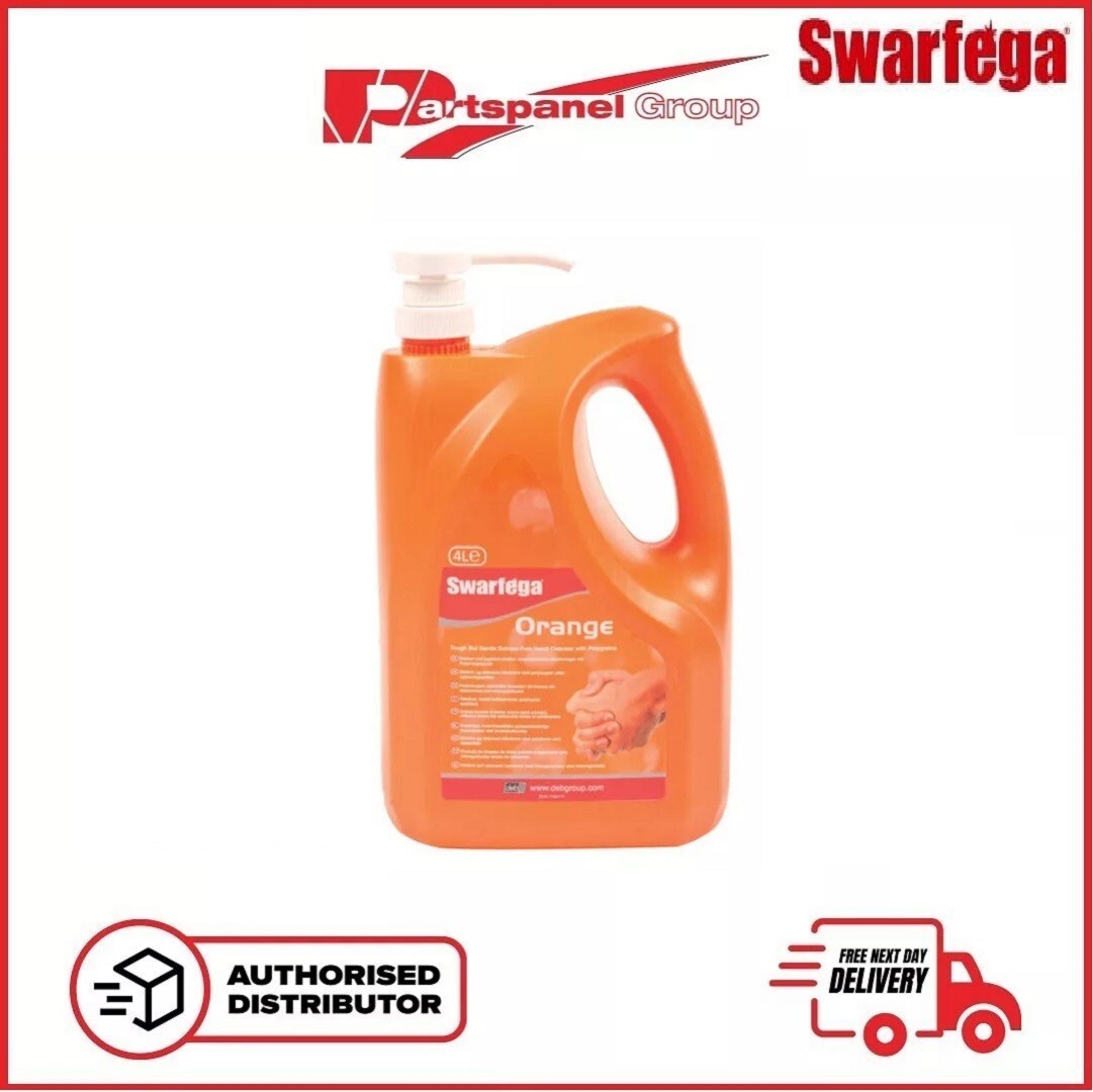 Swarfega Orange Solvent Free Hand Cleaner With Pump 4 Litre SOR4LMP 