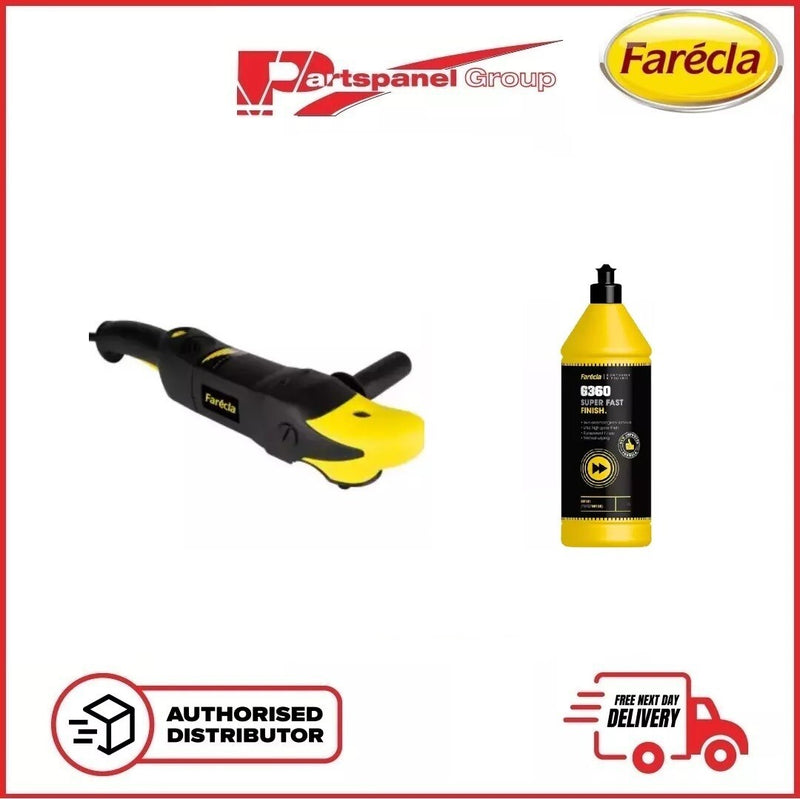 Farecla GPT003 G-PLUS 150mm Rotary Machine Polisher + G360 SUPER FAST Finish 1Kg