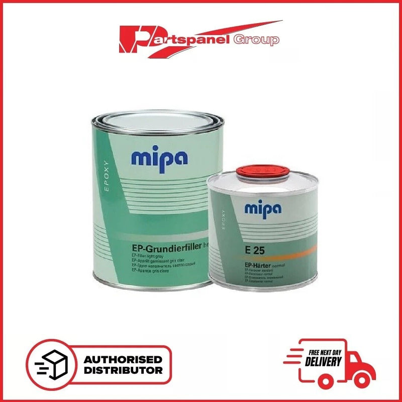 MIPA EP-Grundierfiller EPOXY PRIMER 2k + EP FAST HARDENER E10  - 1.5L KIT GREY