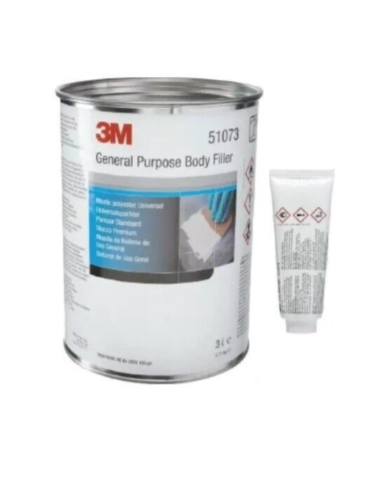 3M 51073 GENERAL PURPOSE BODY FILLER 3LITRE WITH HARDENER PREMIUM CAR PRODUCT