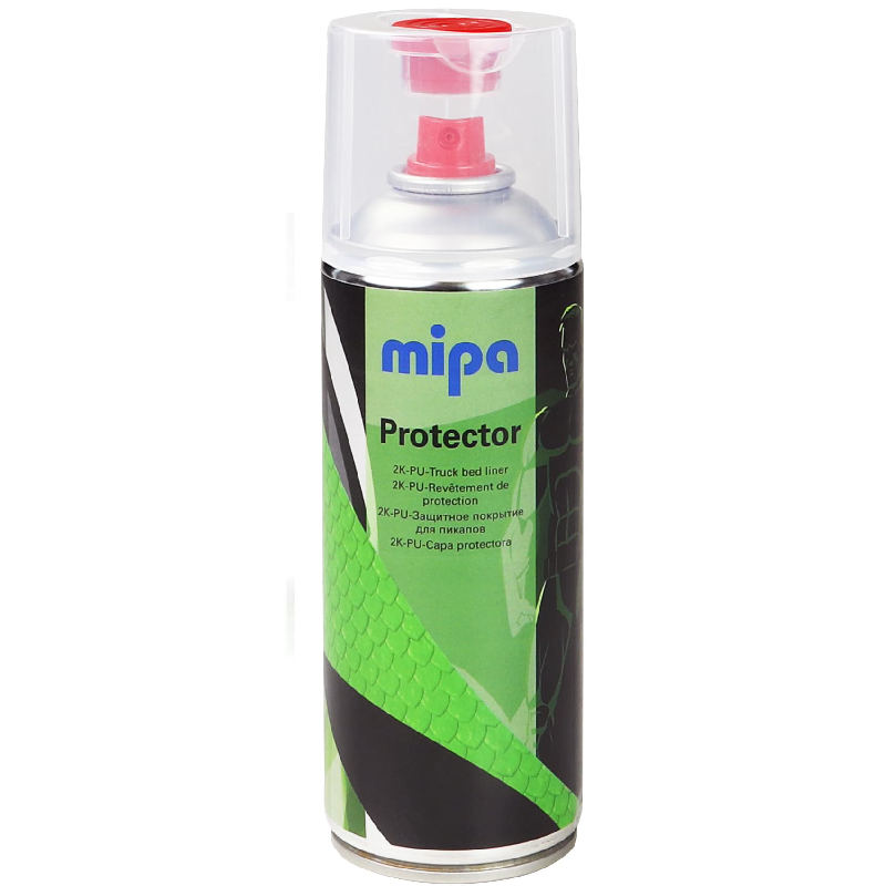 MIPA Protector Spray Black Matt 2K 400 ml && Including Mipa Hardener