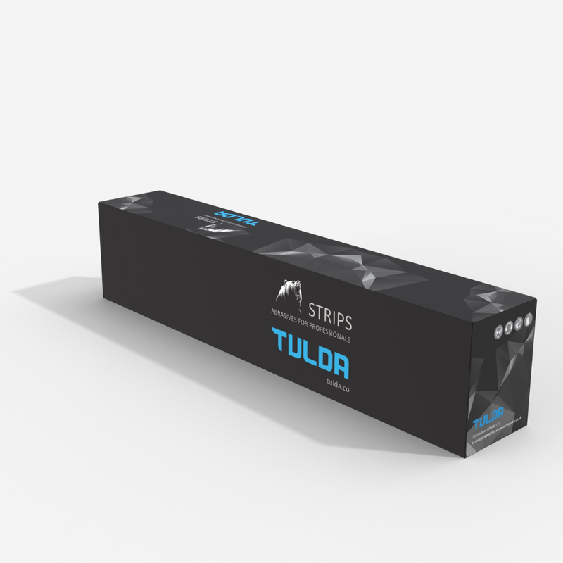 TULDA 70MM X 420MM (14H) SANDING PAPER STRIPS PACK OF 50 - P240
