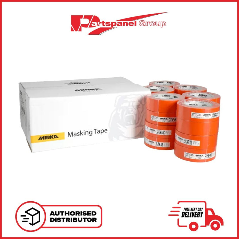 MIRKA Masking Tape 90°C Orange Line 36mm X 45m ( 24 ROLLS )