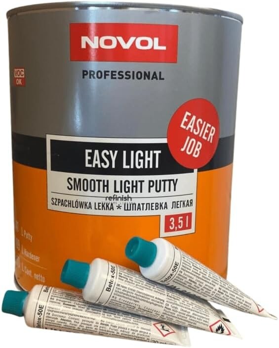 NOVOL Professional Easy light Smooth Light Putty Body Filler Car Finishing  3.5L